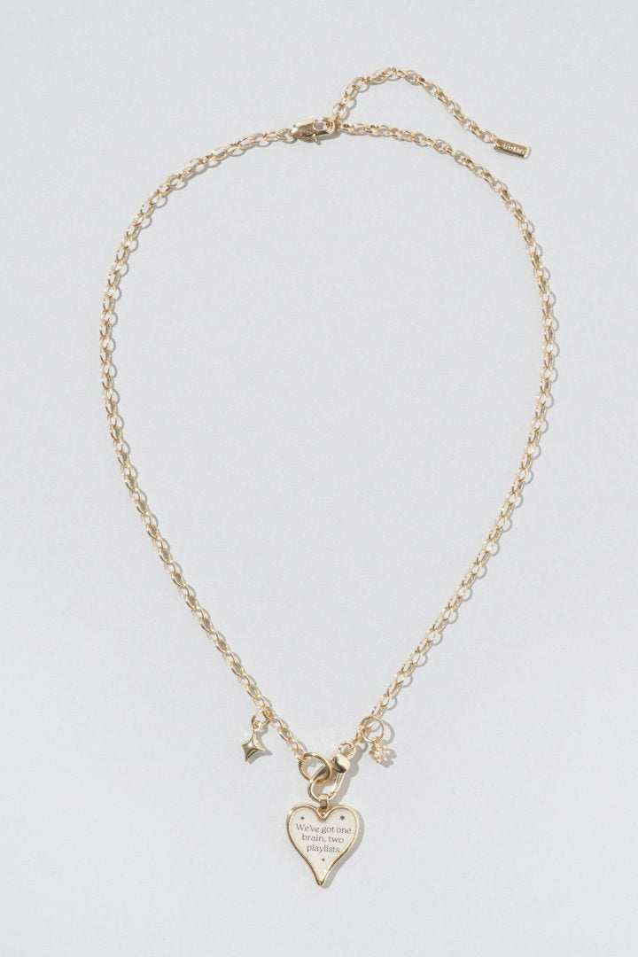 GOLDY color heart message necklace - Image 4