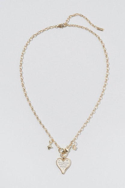 GOLDY color heart message necklace - Image 4