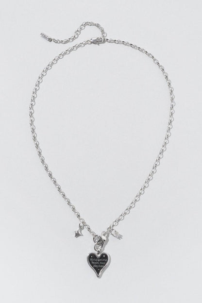 GOLDY color heart message necklace - Image 5