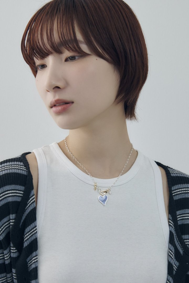 GOLDY color heart message necklace - Image 9