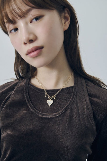 GOLDY color heart message necklace - Image 10