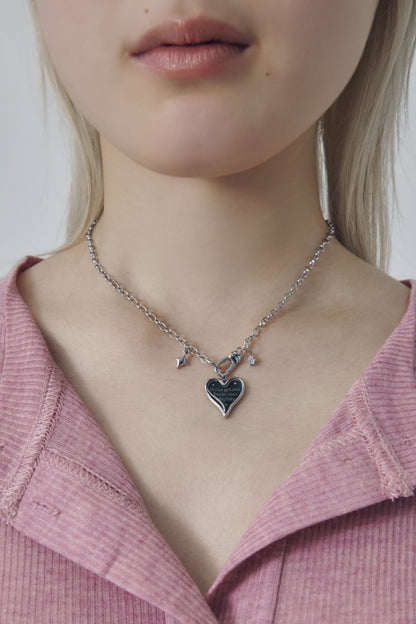 GOLDY color heart message necklace - Image 13