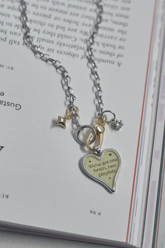 GOLDY color heart message necklace - Image 1
