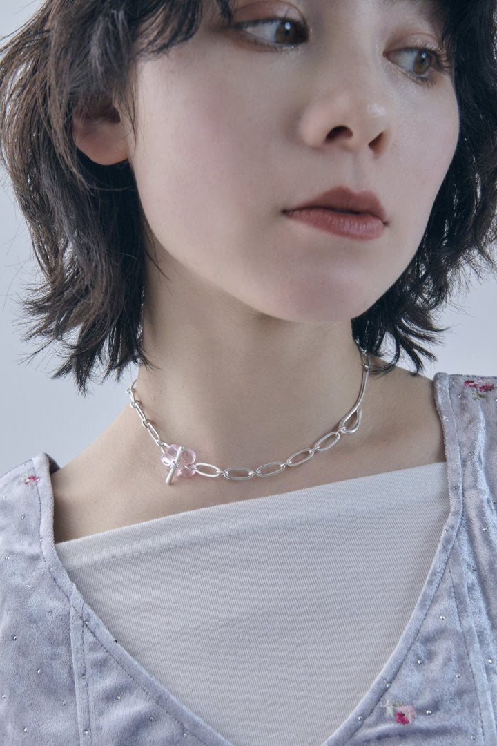 GOLDY glass flower chain necklace - Image 9
