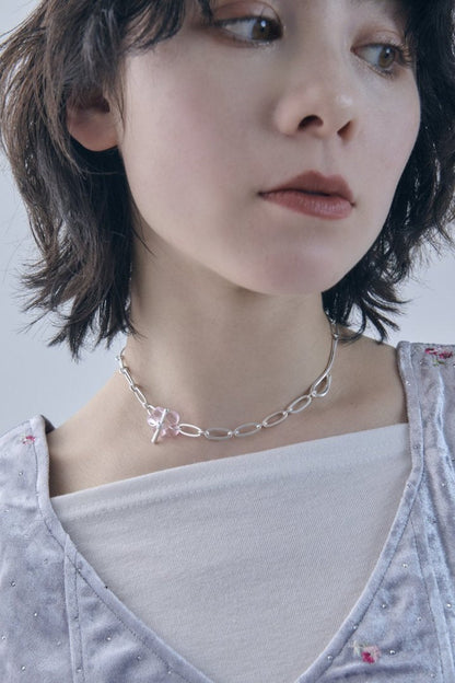 GOLDY glass flower chain necklace - Image 9