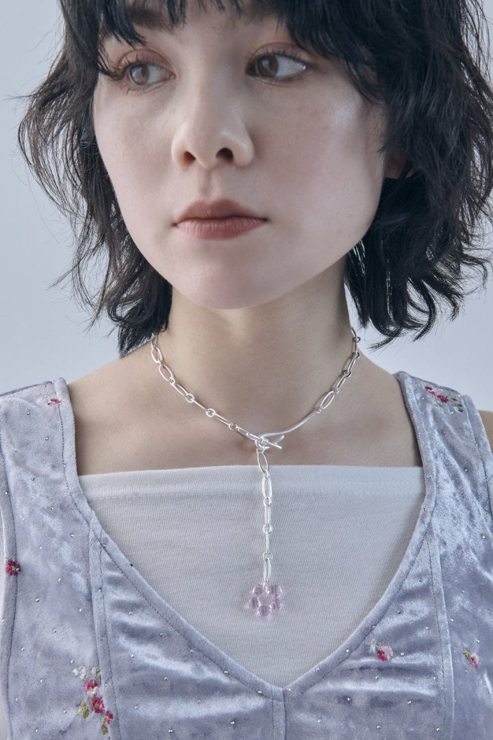 GOLDY glass flower chain necklace - Image 10
