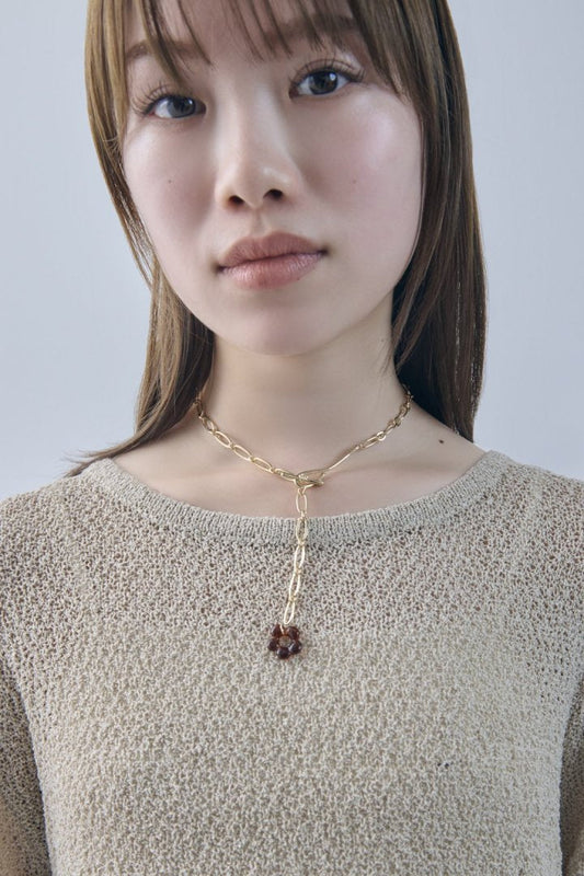 GOLDY glass flower chain necklace - Image 11