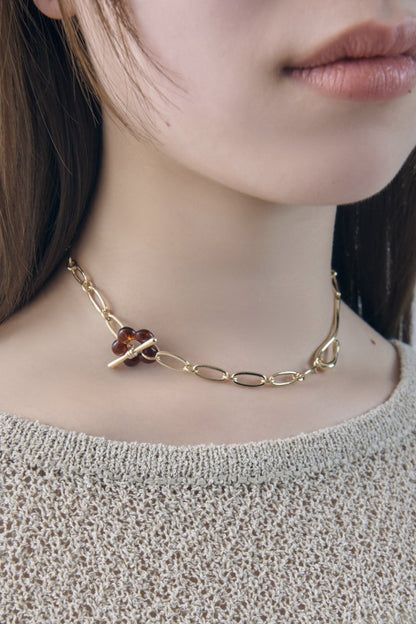 GOLDY glass flower chain necklace - Image 12