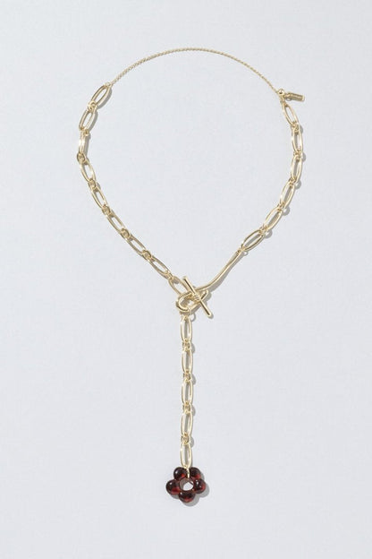 GOLDY glass flower chain necklace - Image 13