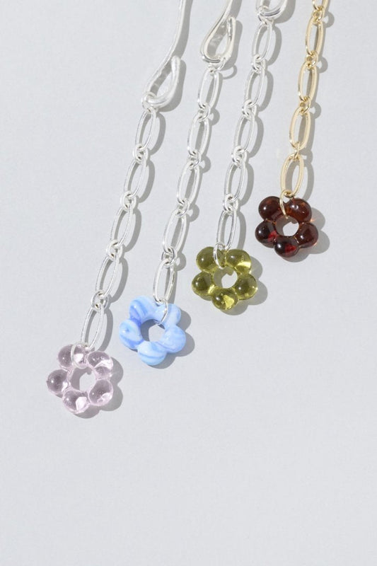 GOLDY glass flower chain necklace - Image 16