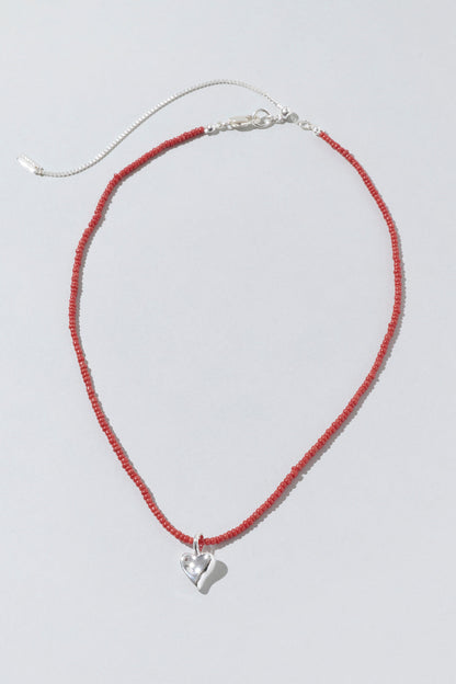 GOLDY Beads x metal heart necklace - Image 1