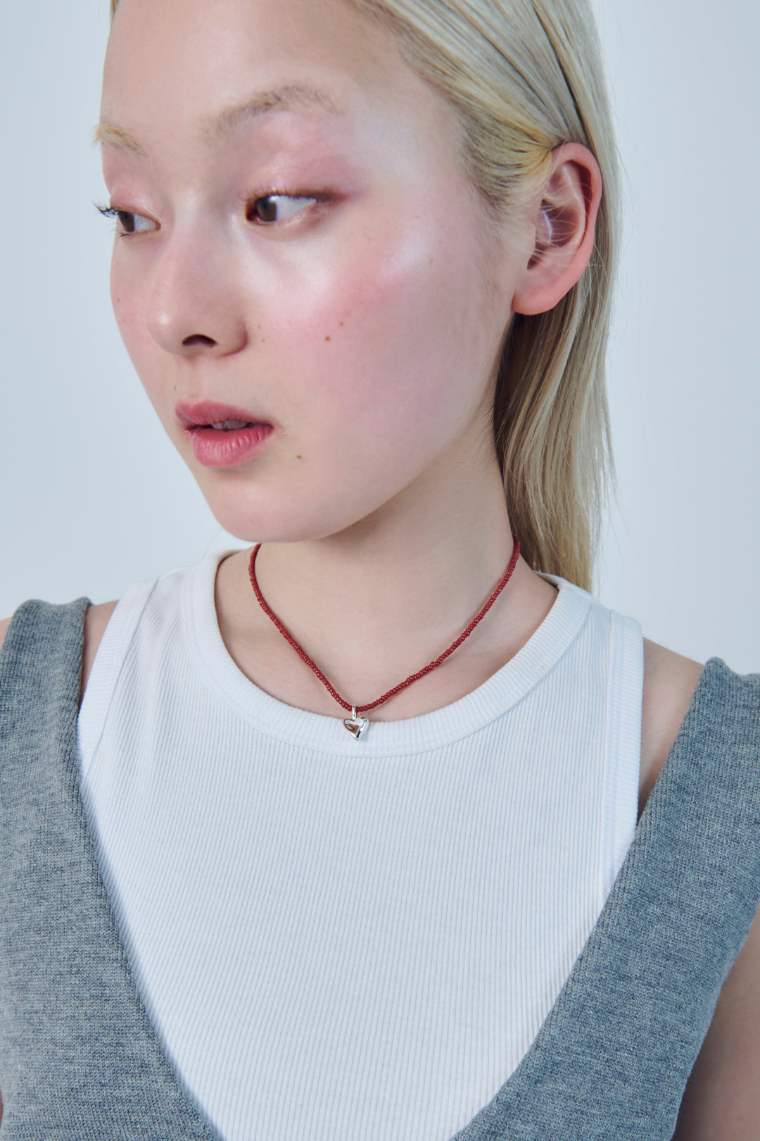 GOLDY Beads x metal heart necklace - Image 6
