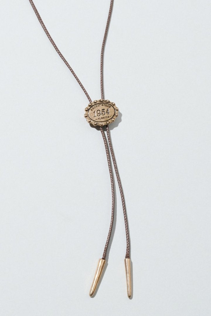 GOLDY Antique Number Motif Loop Tying Necklace - Image 3