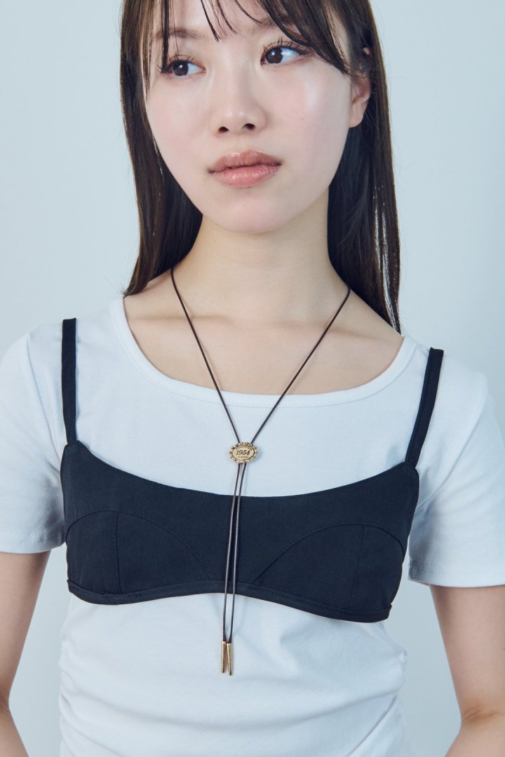 GOLDY Antique Number Motif Loop Tying Necklace - Image 8