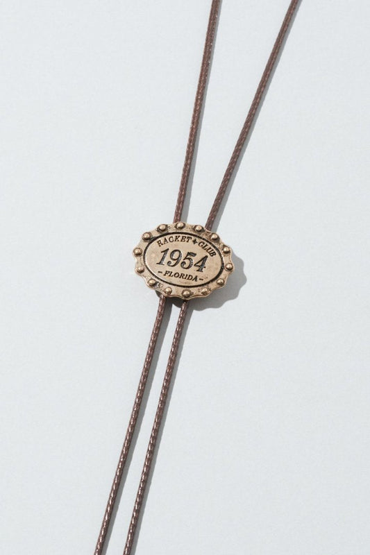 GOLDY Antique Number Motif Loop Tying Necklace - Image 9