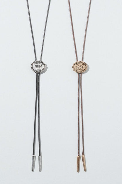 GOLDY Antique Number Motif Loop Tying Necklace - Image 11