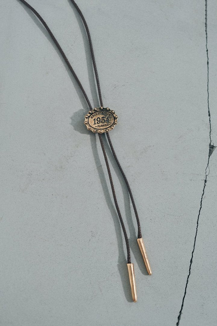 GOLDY Antique Number Motif Loop Tying Necklace - Image 12