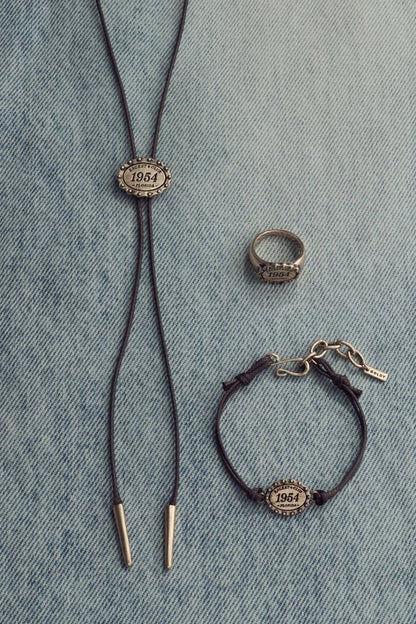 GOLDY Antique Number Motif Loop Tying Necklace - Image 13