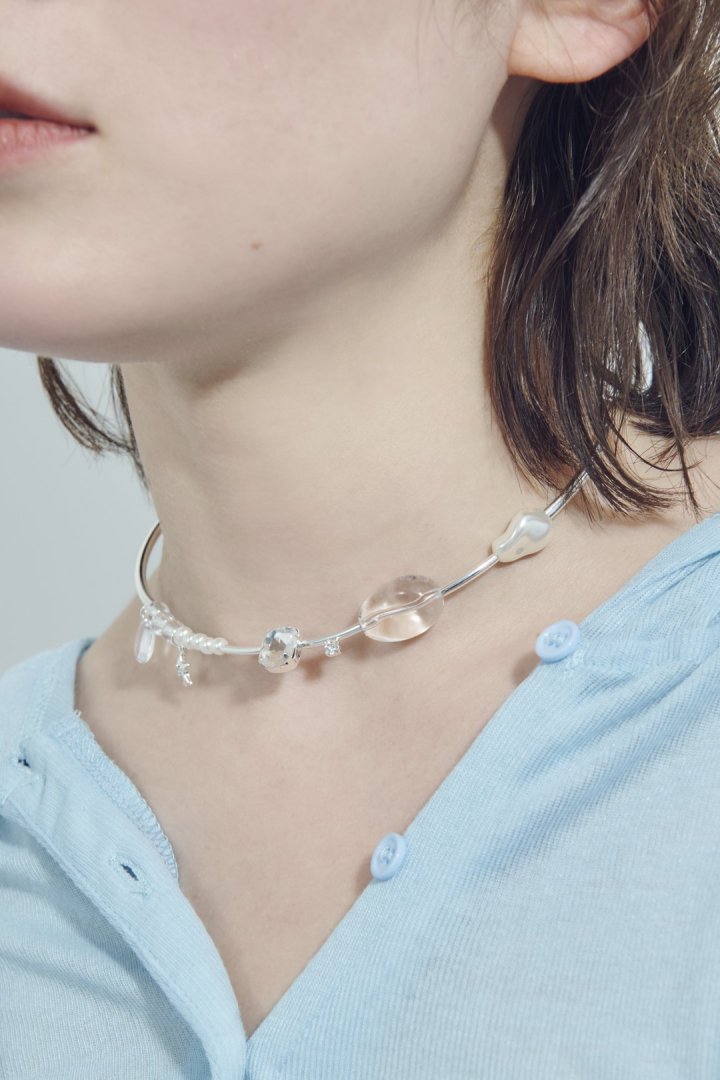 GOLDY Multi Glow Bead Neck Cuff - Image 4