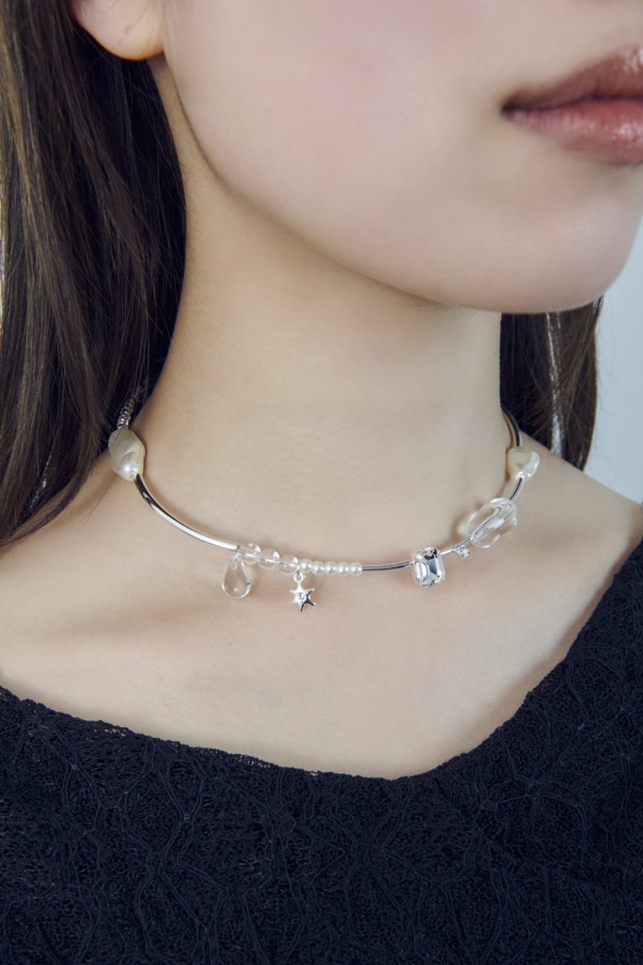 GOLDY Multi Glow Bead Neck Cuff - Image 6