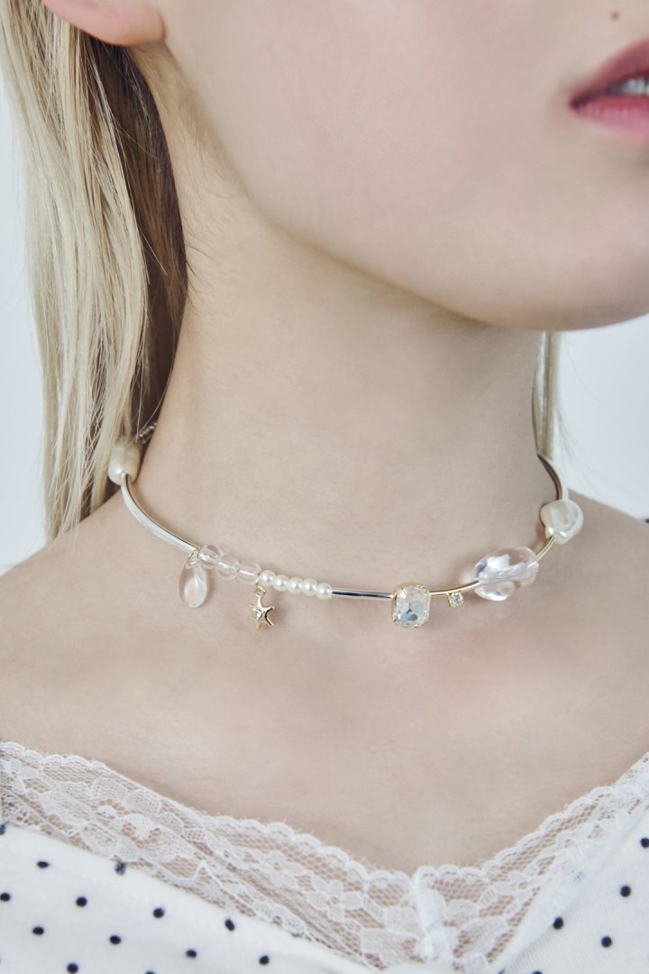 GOLDY Multi Glow Bead Neck Cuff - Image 8