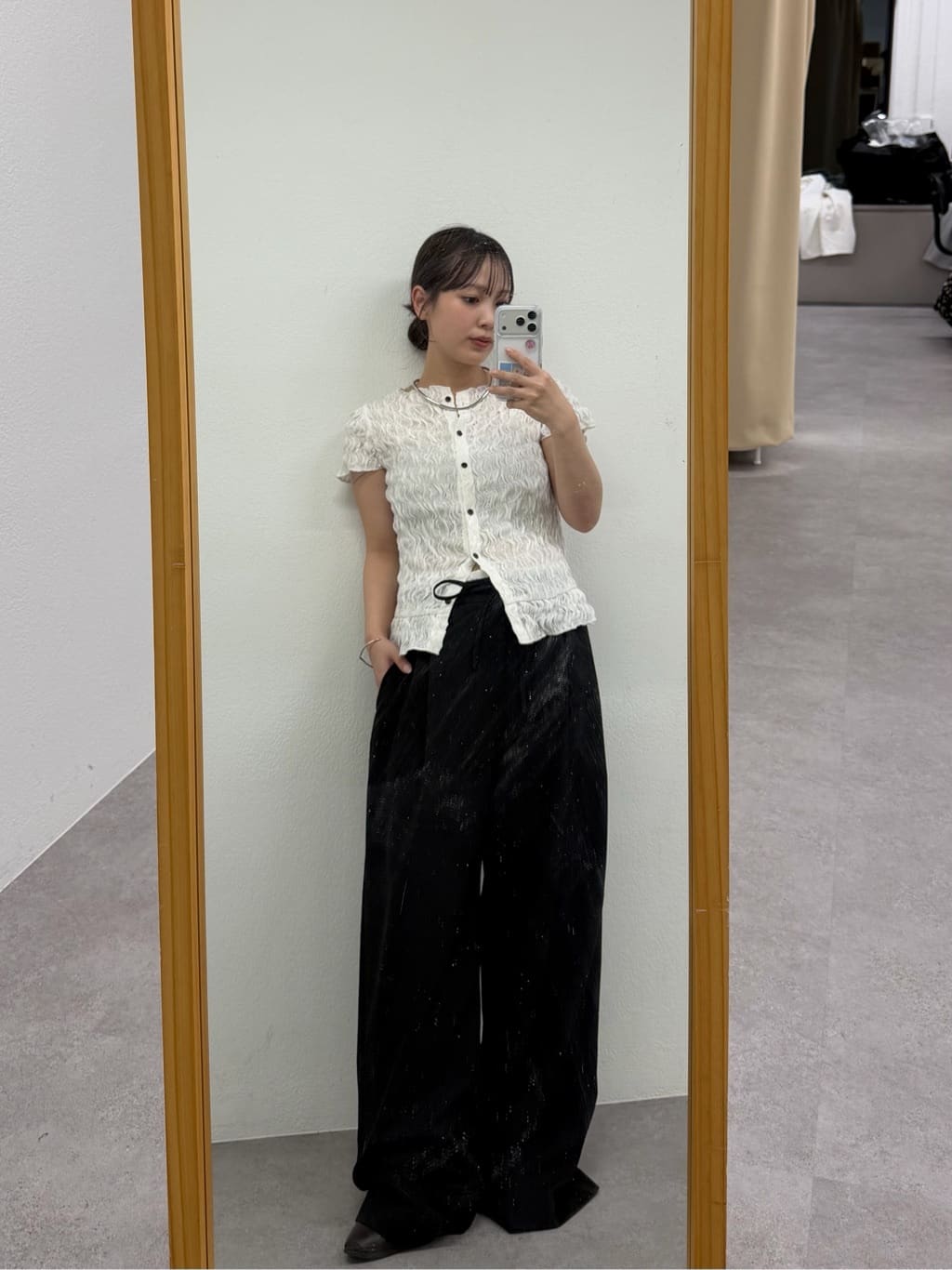 mystic Airy Shirring Blouse - Image 44