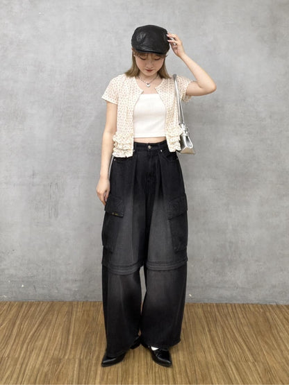 w closet 波點Lace荷葉邊短袖薄cardigan - Image 36