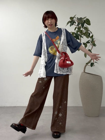 CIAOPANIC Rufflw邊Lace連帽背心 - Image 34