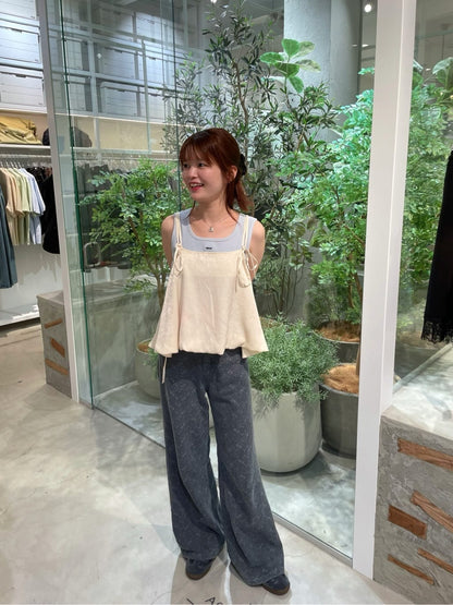 Kastane [Straight] floral embroidered denim - Image 66