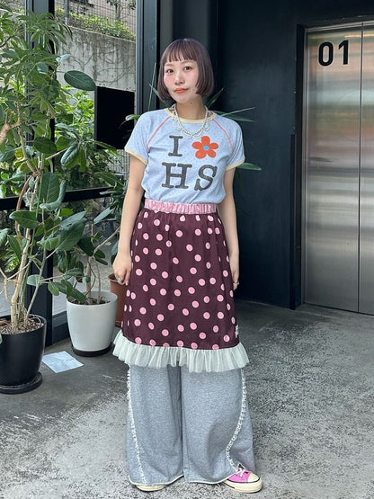 HELLO.SANFRANCISCO 緞面波點薄紗中裙 - Image 41