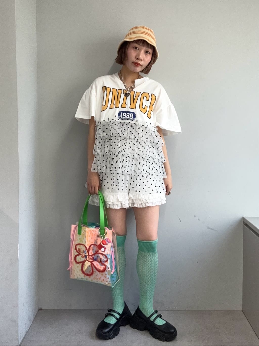 CIAOPANIC 波點薄紗拼接Tee - Image 27
