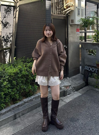 Kastane Voluminous hooded knit cardigan - Image 67
