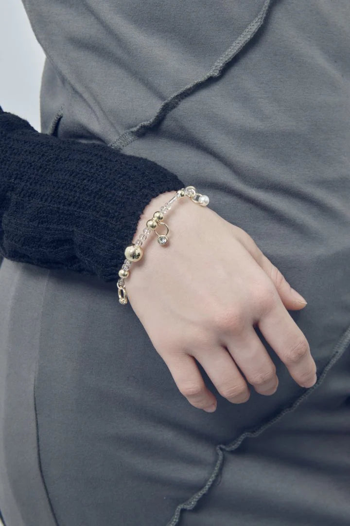 GOLDY multi-beaded bangle