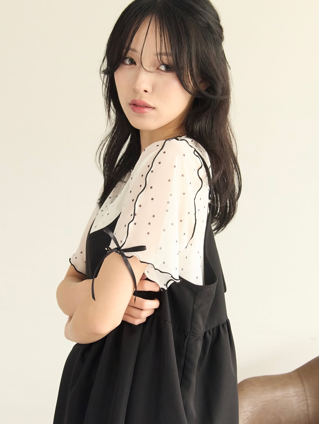 [短袖❣️]Kutir Ribbon sheer top