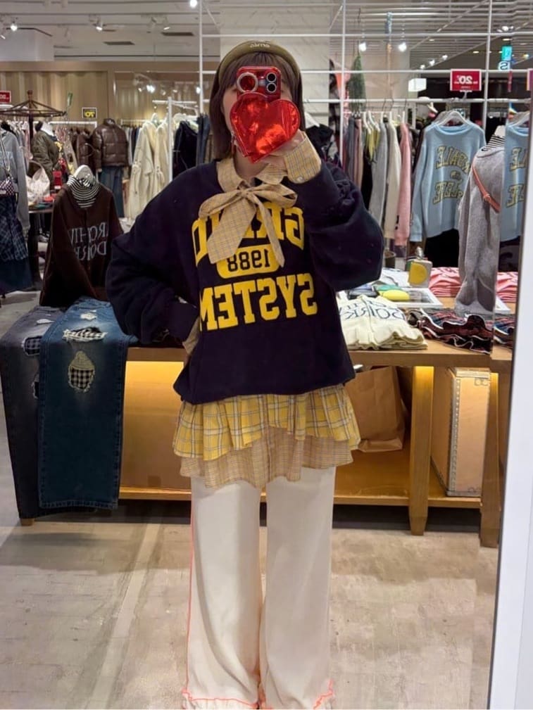 HELLO.SANFRANCISCO 窩夫格喇叭褲 - Image 63