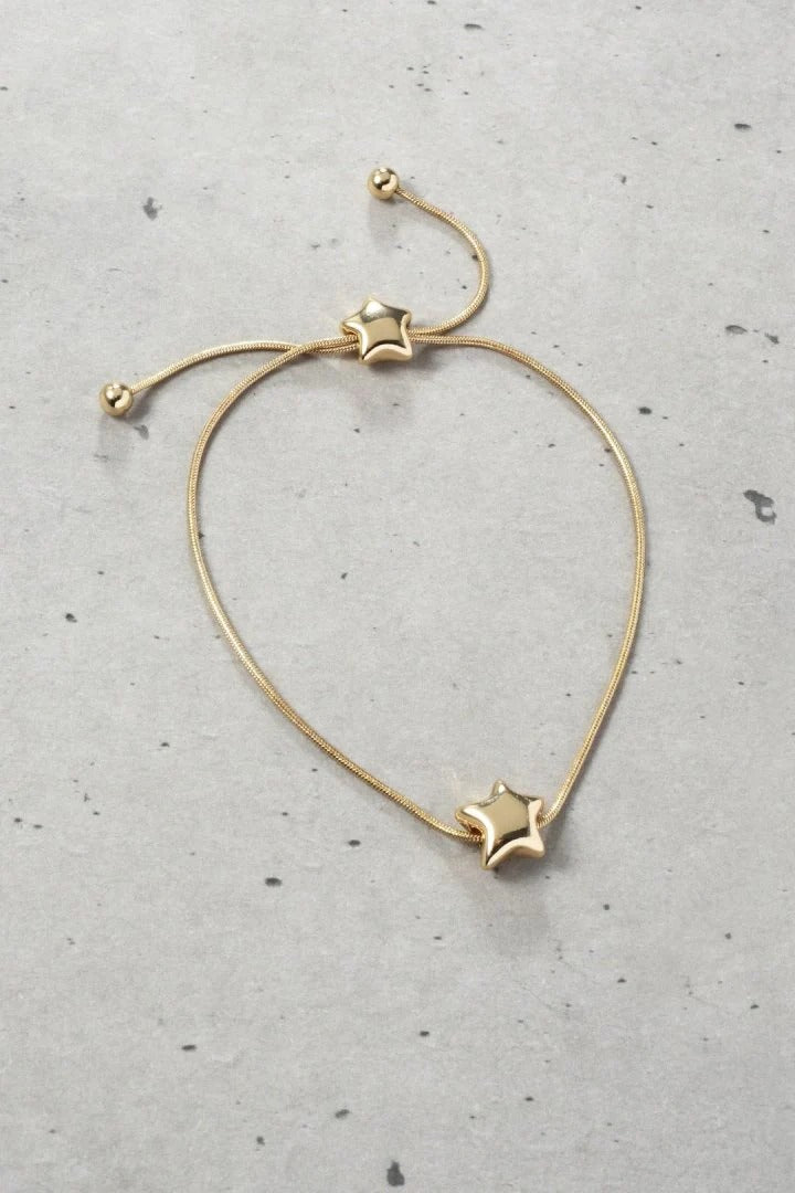 GOLDY Double Star Slide Bracelet