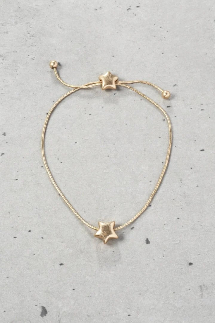 GOLDY Double Star Slide Bracelet