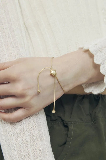 GOLDY Double Star Slide Bracelet