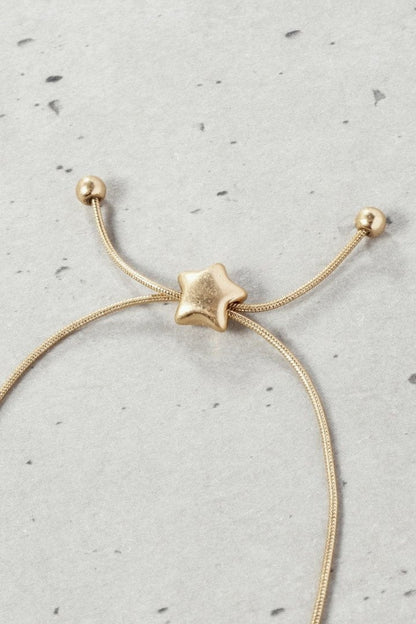 GOLDY Double Star Slide Bracelet