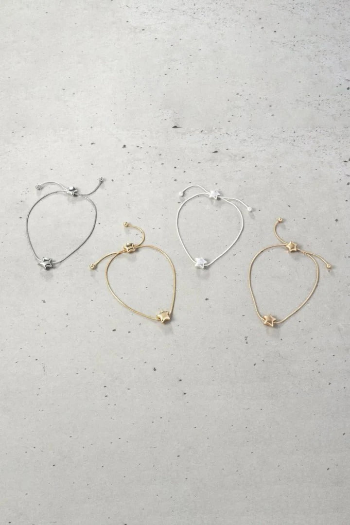 GOLDY Double Star Slide Bracelet