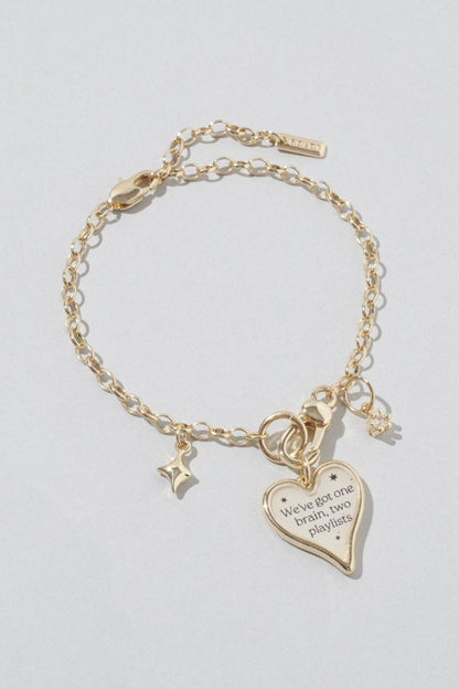 GOLDY color heart message bracelet - Image 4