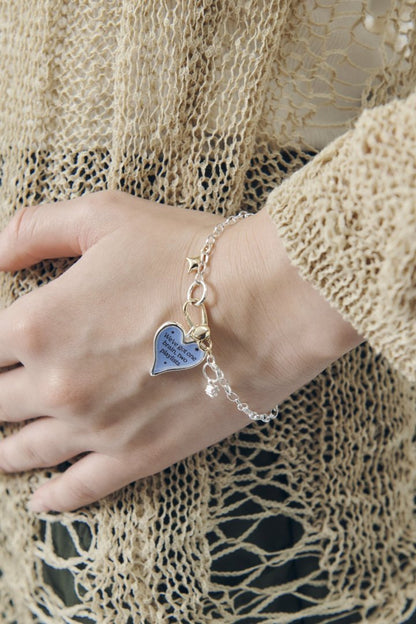 GOLDY color heart message bracelet - Image 7