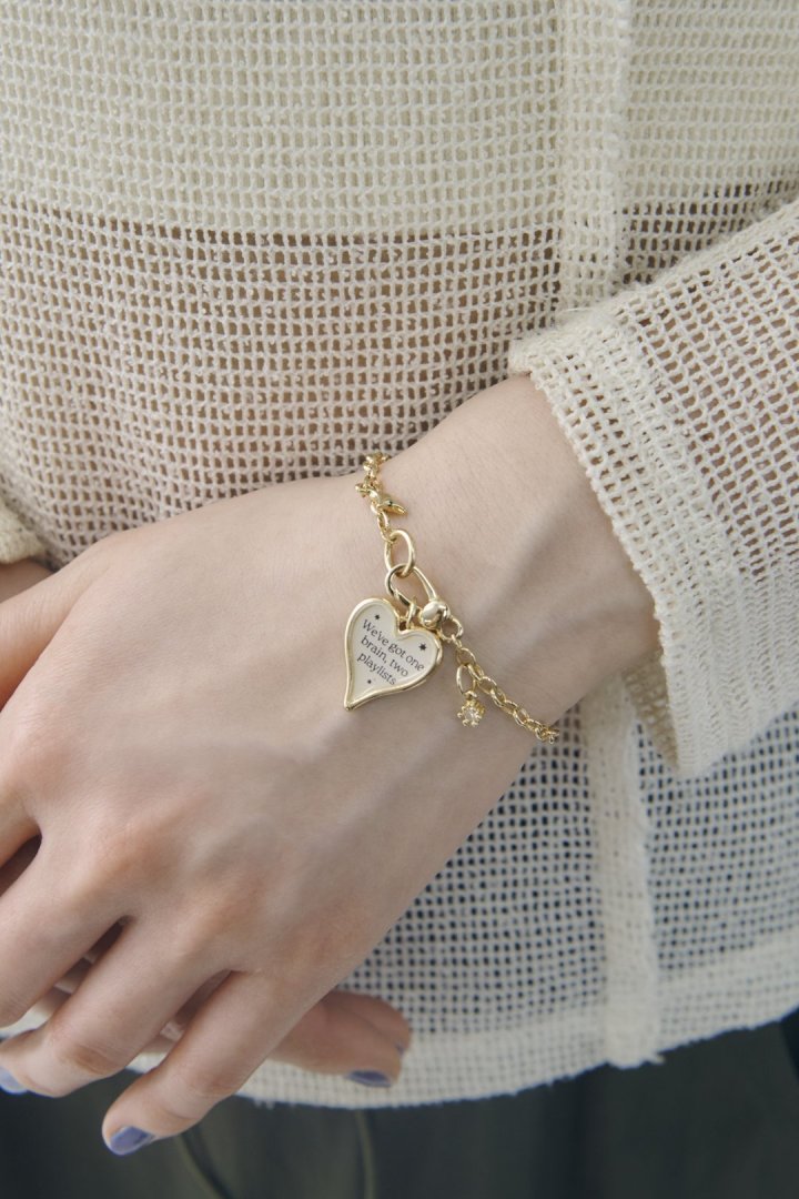 GOLDY color heart message bracelet - Image 8