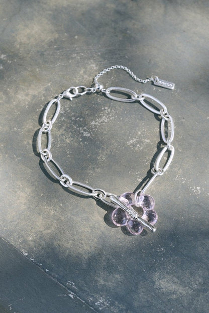 GOLDY glass flower chain bracelet - Image 14