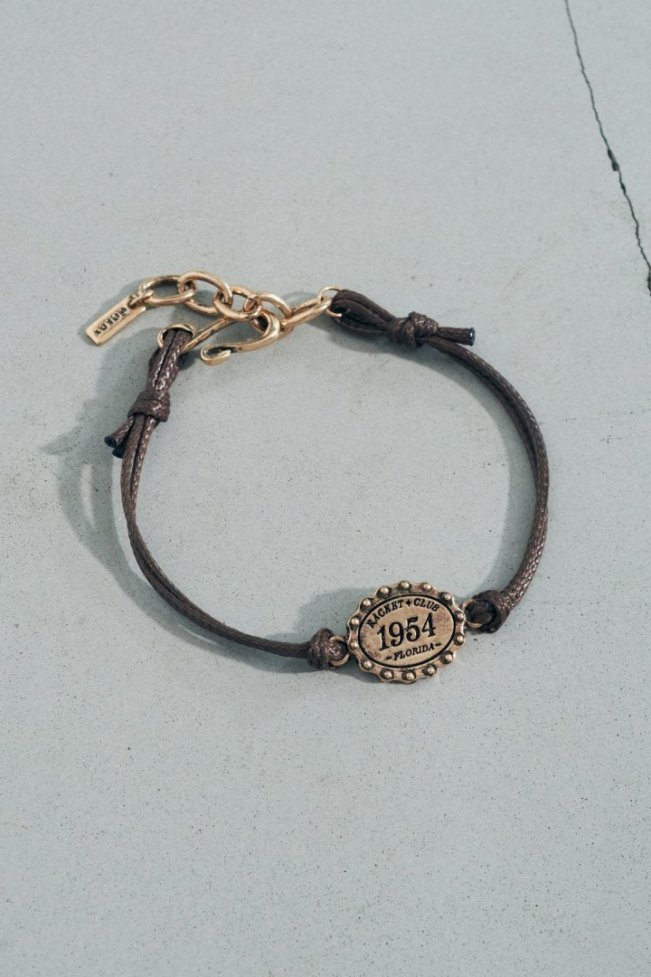 GOLDY antique number motif bracelet - gold