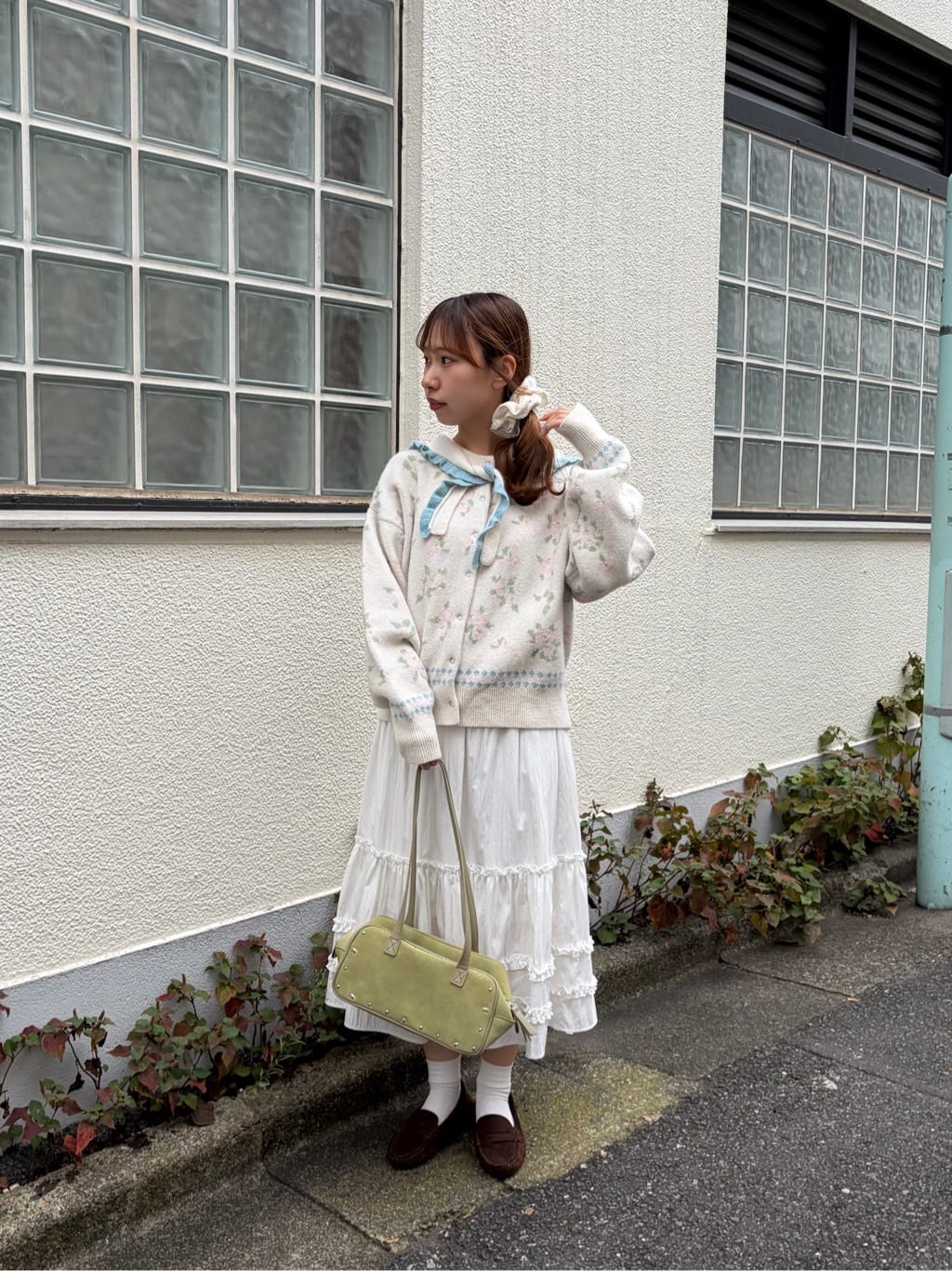 umm. By Discoat Floral cardigan with scarf - Image 36