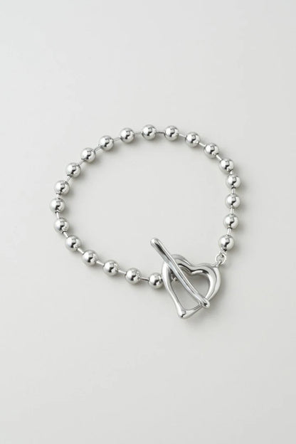 GOLDY Heart Ball Chain Bracelet