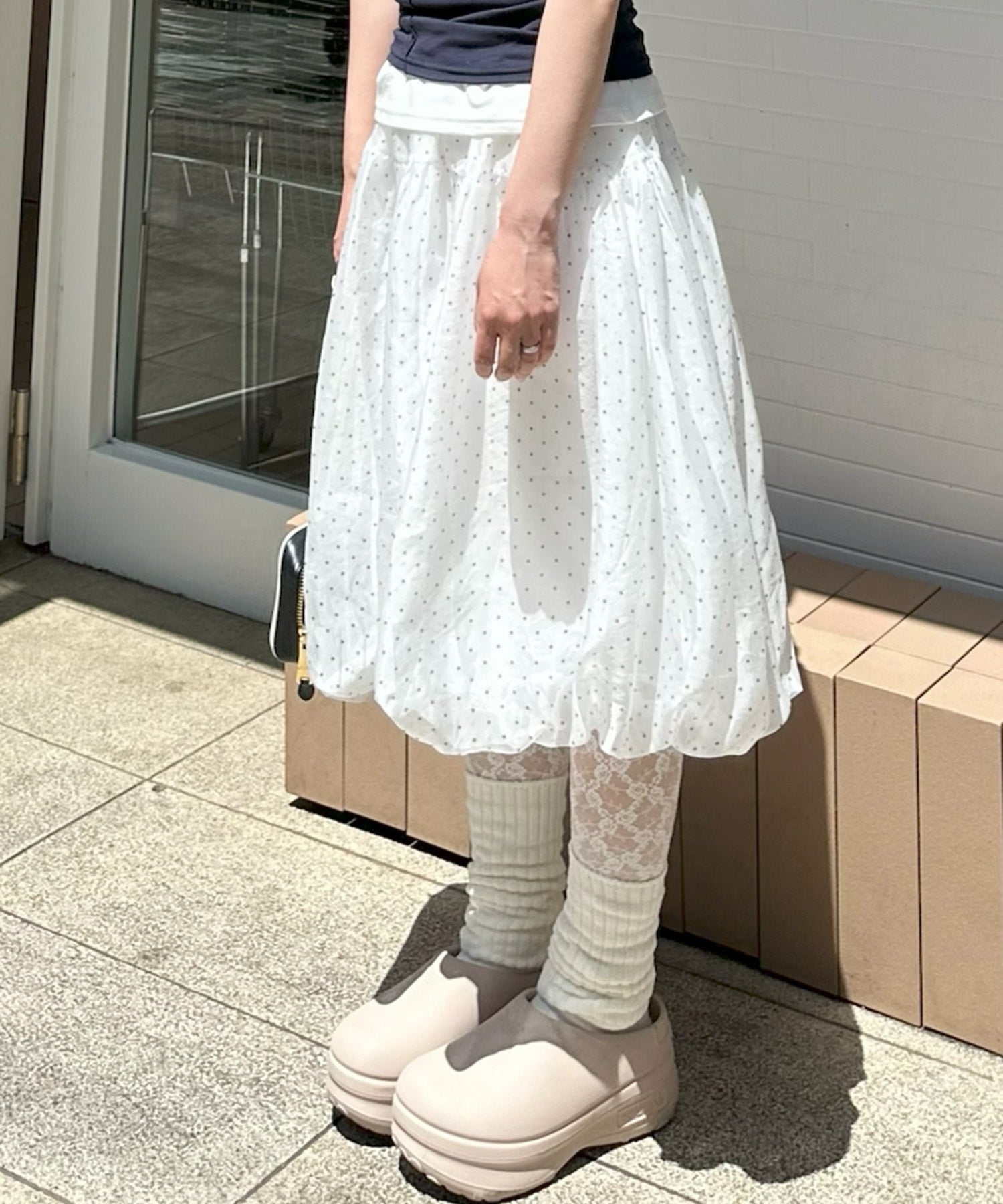 ふんわりシアードットバルーンスカート