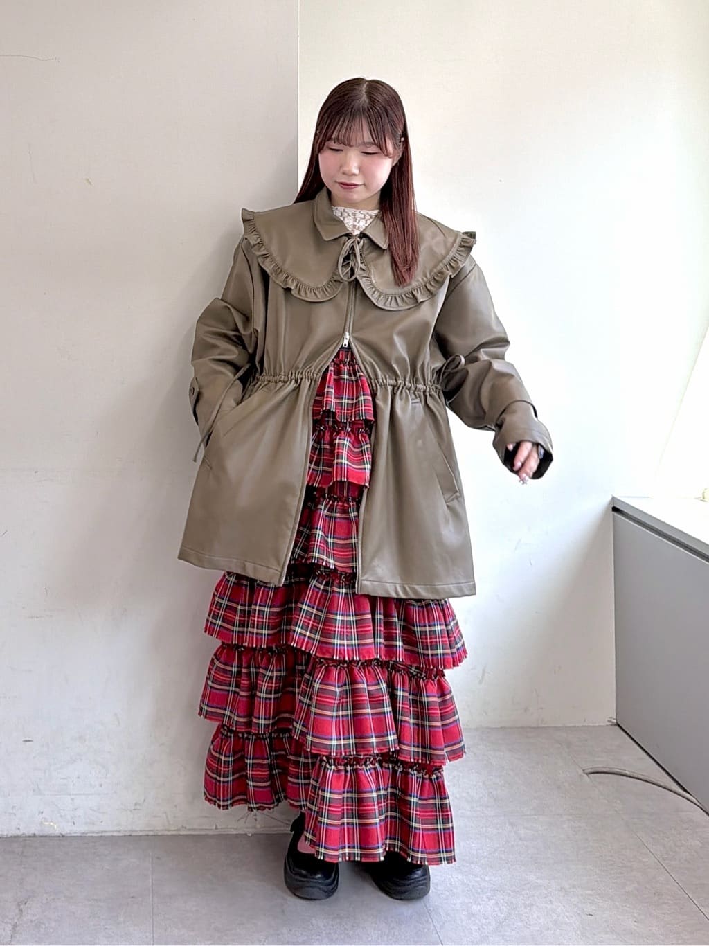 w closet 荷葉邊多層吊帶裙 - Image 53