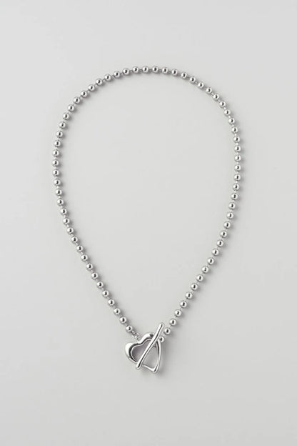 GOLDY Heart Ball Chain Necklace